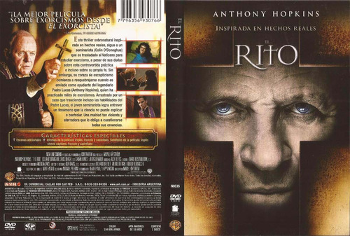 El Rito Dvd The Rite Anthony Hopkins Terror | MercadoLibre