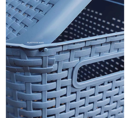 4 Cestos Canasta Rattan Para Ropa Grande De Colores Con Tapa