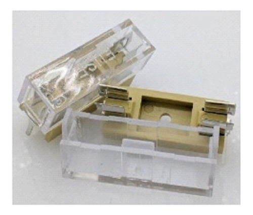 Pack 5 Porta Fusible Tipo Americano Transparente 10a 250v