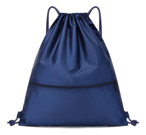 2 Mochila Deportiva Con Cordón, Mochila Práctica Azul