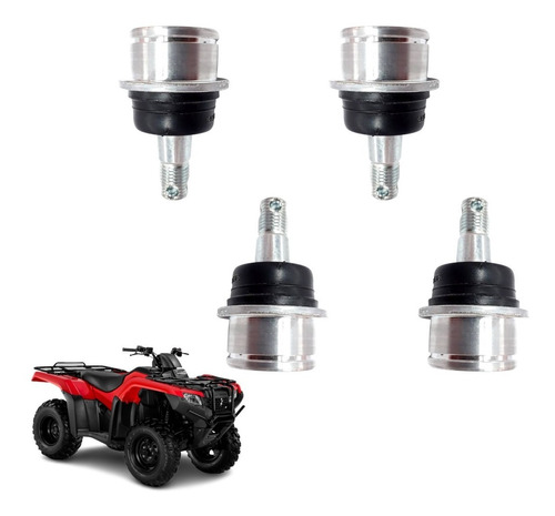 Pivo Superior Inferior Honda Trx420 Quadricículo Kit 4pçs