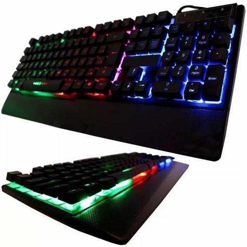 Teclado Gamer Weibo Retroiluminado Keyboard Usb Juegos Gamer