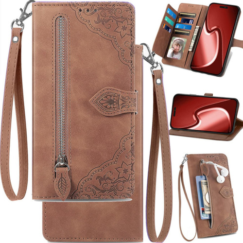 Funda De Piel Tipo Cartera Para Moto G05, G15, G35, G55, G75, G82, G04, G24, G34, G54, G84, G73, G62, Con Ranura Para Tarjetas