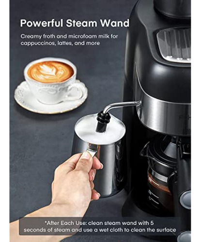Fohere Máquina De Café Expreso A Vapor, 3.5 Bares,