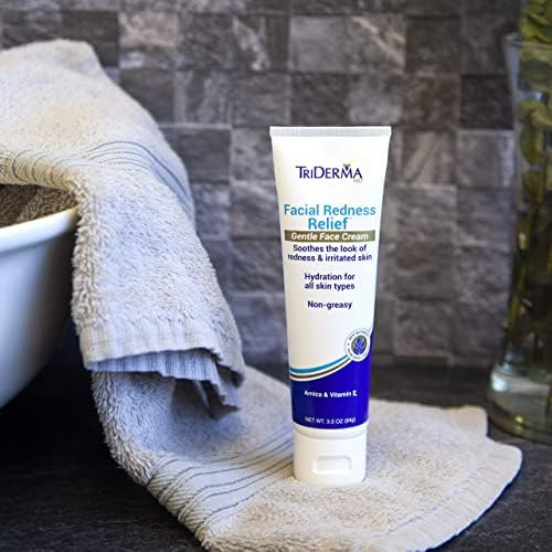 Creme Facial Suave Para Alívio De Vermelhidão Facial Triderm