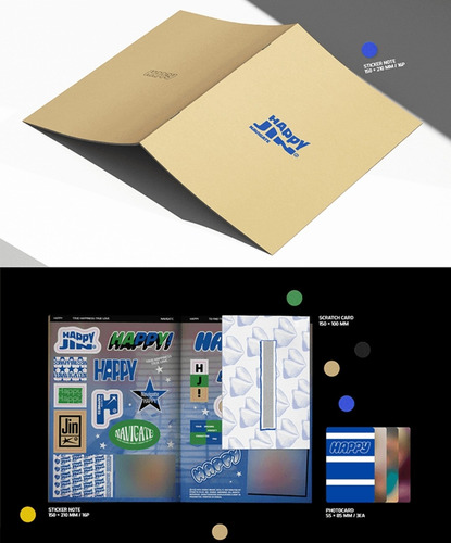 Jin (bts) 'happy' (random) Navigate (azul)