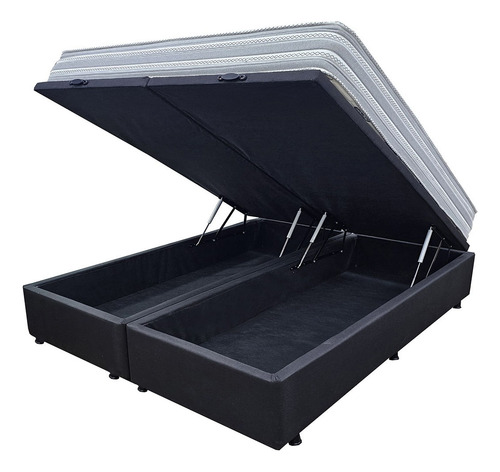 Sommier Cama Baul Extra King + Colchon Espuma Extra Firme