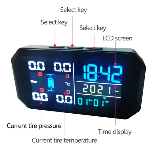Monitor De Presión De Neumáticos Precisión De Presión De Ne