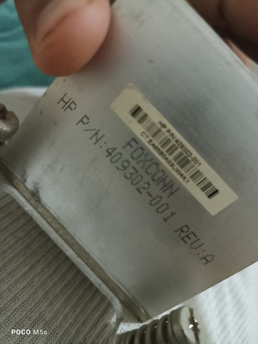 Disipador Termico Aluminio Hp Compaq Dc5750 - 409302-001 (Usado)