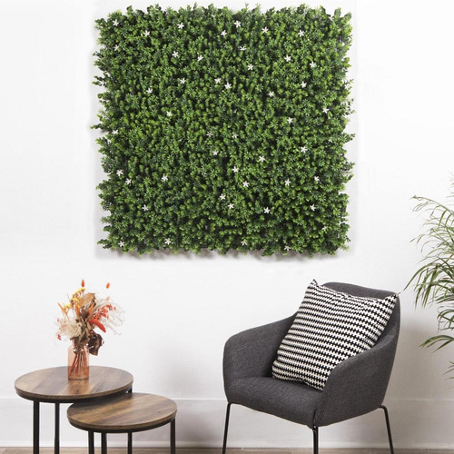 Jardim Vertical Artificial Plástico Forest Flowers 1x1m