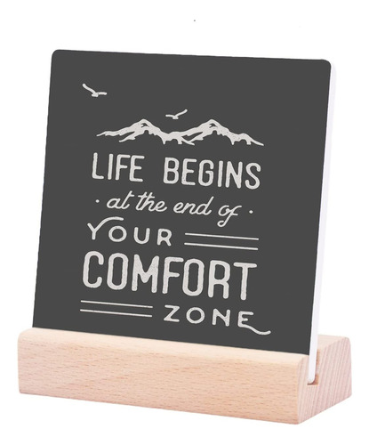 Begins At The End Of Your Comfort Zone Regalo Aliento Para