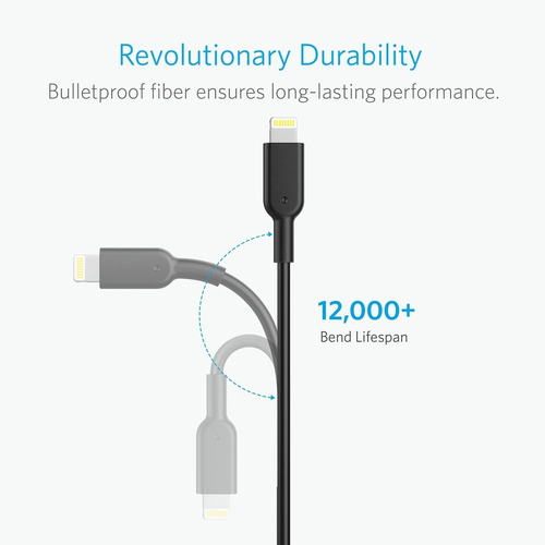 Cabo Lightining Anker Powerline 2 3mt Apple iPad iPhone 8 X