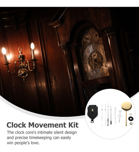 Reloj De Péndulo Con Movimiento Metálico