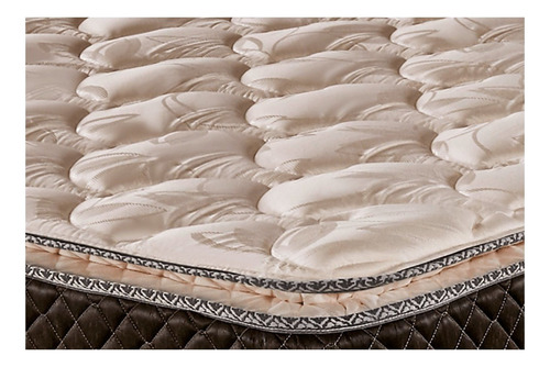 Imagen 3 de 4 de Colchón Queen de espuma Cannon Espuma Exclusive beige y marrón - 160cm x 200cm x 29cm con doble pillow top