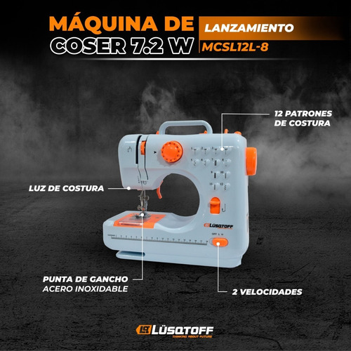 Imagen 3 de 10 de Máquina De Coser Recta Lusqtoff Mcs12l-8 Pedal Reversa