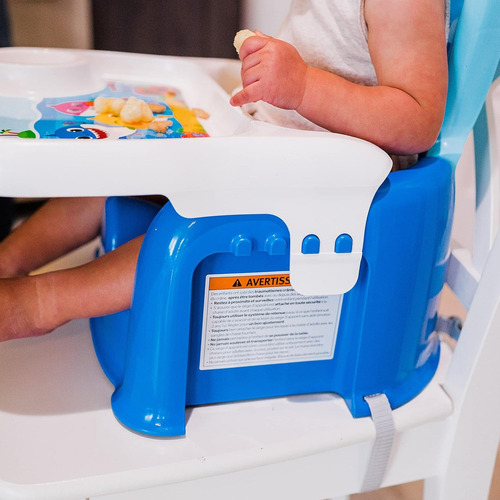 Silla Periquera Booster Alimentacion Bebe Portatil Babyshark Color Azul Baby Shark