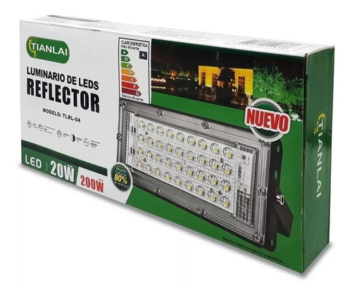 Reflector Led 20w Luminario Iluminación Exterior T1969