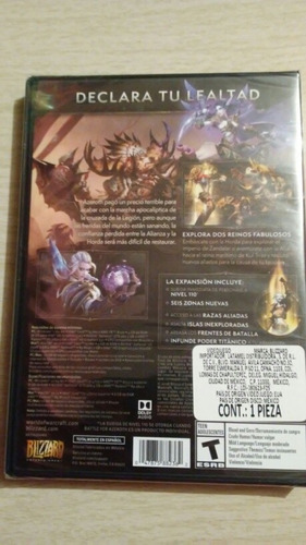 World Of Warcraft Battle Fot Azeroth Para Pc FĂsico Nuevo