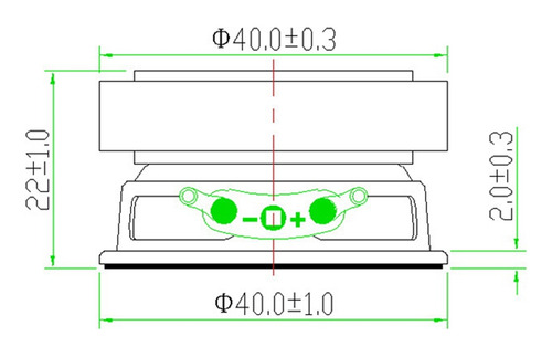 4 Altavoces De Audio De 1.5 Pulgadas, 4 Altavoces Multimedia