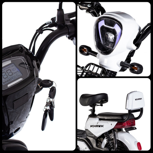 Mini Scooter Elétrica 500w Sem Cnh 32km/h Wehawk 2024