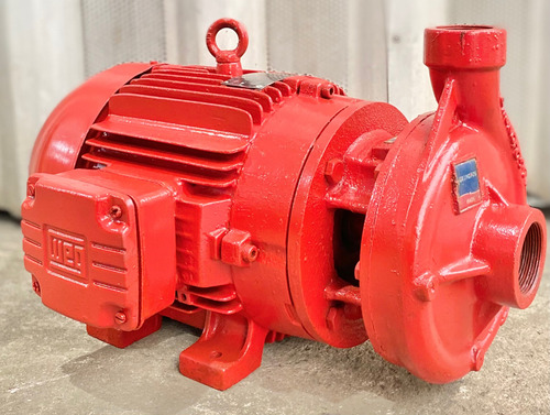 Bomba Combate Incêndio Mark Grundfos 10cv - Trifásica Vermelho 60hz Trifásica (Usado)