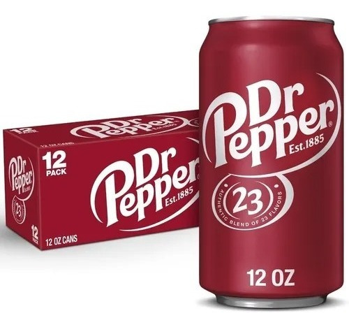 2 Paq. Refresco 12 Pack Dr Pepper Soda (355ml C/lata)