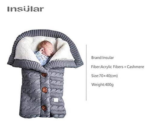 Saco De Dormir Insular Cálido Para Bebé, Saco De Dormir De I