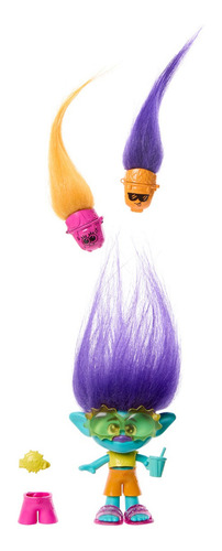 Trolls Muñeca Hair Pops Branch Con Accesorios Mattel