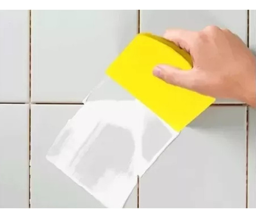 Rejunte Acrílico Líquido Branco 700g Bautech + Aplicador Eva