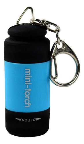 Mini Linterna De Bolsillo Usb De Plástico Ligero Azul