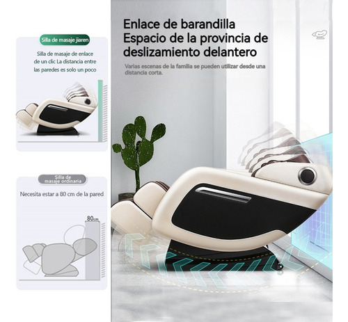 Sillón De Masaje Inteligente Multifuncional Para Doméstico Negro