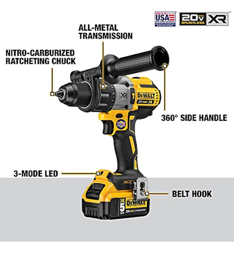 Taladro De Martillo Dewalt Dcd996p2 20 v Max Xr