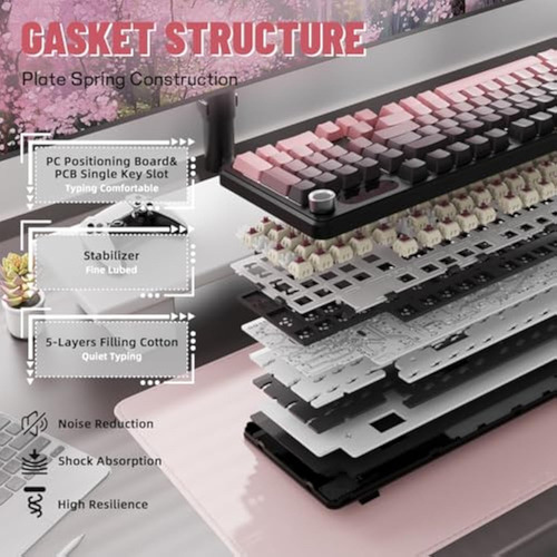 Teclado Mecánico Inalámbrico Para Juegos Attack Shark X98 Pr