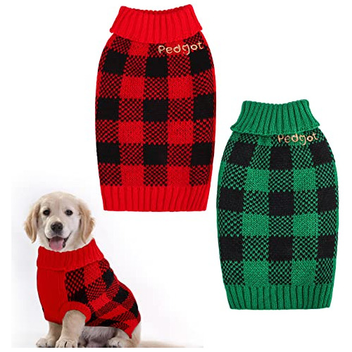 Pedgot 2 Piezas - Suéter De Navidad Para Mascotas, Chalecos