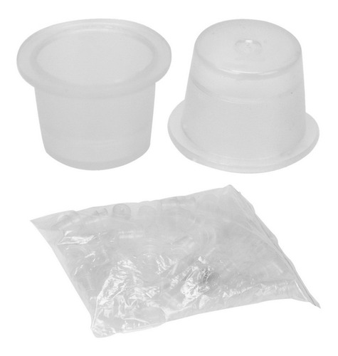 Tetinas Tattoo Cups Plastico Grandes 15mm. (x1000 Unidades)