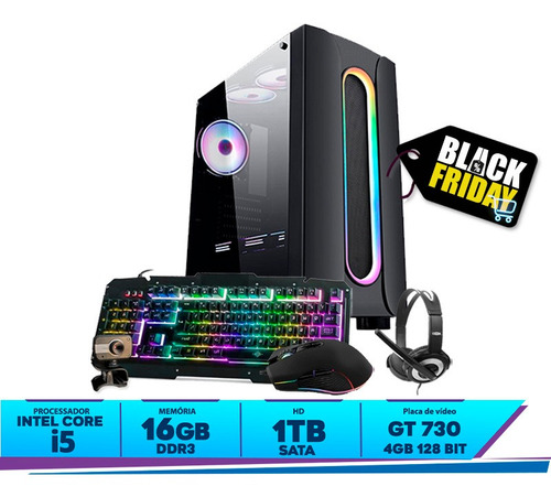 Imagem 2 de 9 de Pc Gamer Chrono I5 3470 16gb Hd 1tb Gt730 4gb 128bits