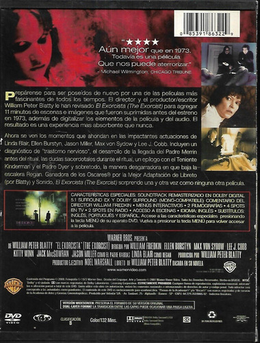 El Exorcista La Version Nunca Antes Vista Terror Dvd Brasil (Usado)