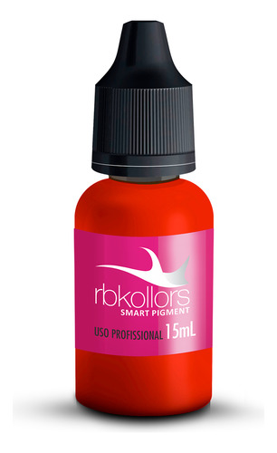 Hot Pigmento Laranja Orgânico 15ml RBKollors Micropigmentação Microblading Microlabial