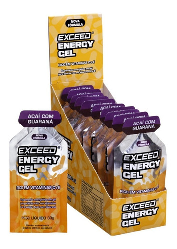 Gel De Carboidrato Exceed Energy Gel Caixa Com 10 Un