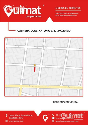 Imagen 3 de 12 de Terreno - Palermo - Lideres En Terrenos - Guimat Propiedades
