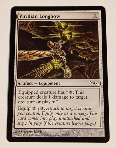 Carta Magic Viridian Longbow [mirrodin] Mtg Artif Equpiment