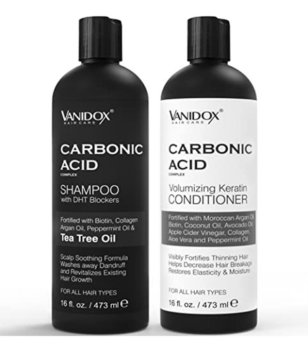 Shampoo De Acido Carbonico Vanidox Champú Y Acondicionador D