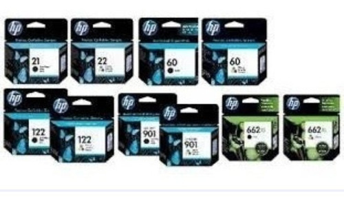 Cartuchos Hp Nuevos 122 60 662 21 22 74 75 27 28 92 93