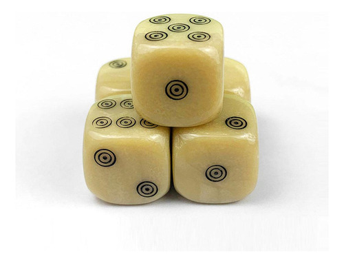 4 X 5 Piezas Opaco 1,6 Cm 6 Dados Juego De Rol Juguete