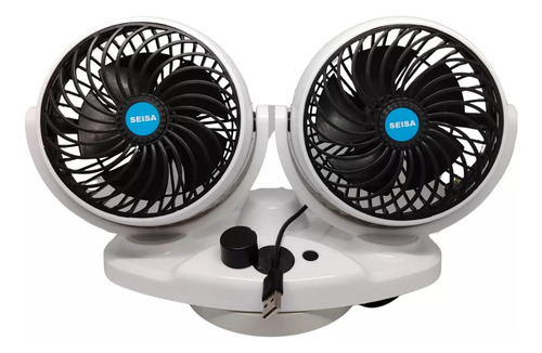 Ventilador Doble 5 Aspas 6 Pulgadas Alimentación Usb 5v