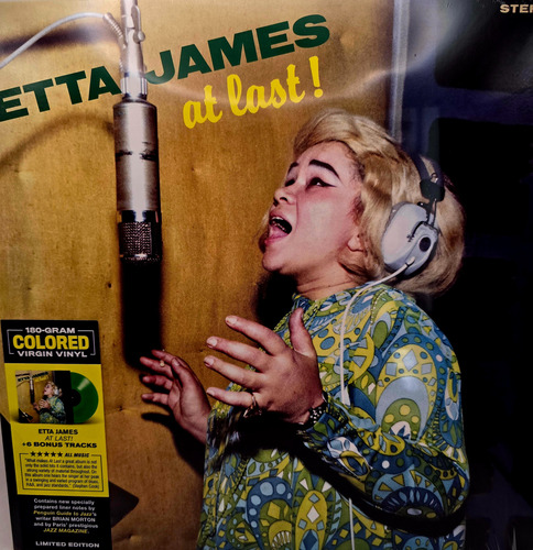 Lp Vinil Disco Etta James 'at Last' (na Cor Verde) Importado