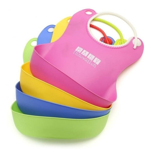 Babero De Silicona Con Bolsillo Baby Innovation
