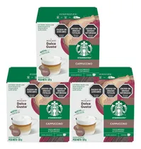 Comprar Starbucks Capuccino Nescafe Dolce Gusto 12 Caps X 3 Unidades