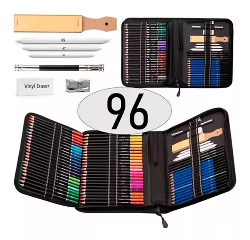 Set De 96 Lapices De Dibujo + Guante De Dibujo Profesional