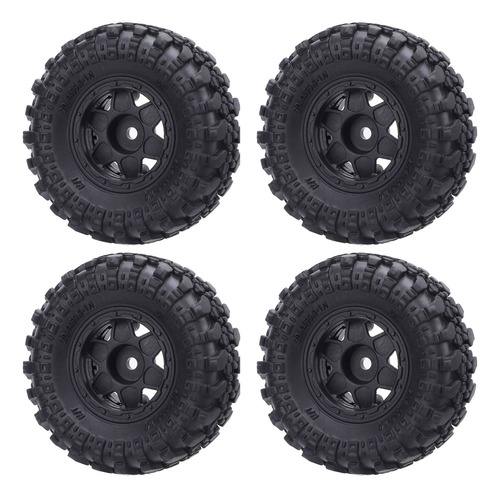 Neumáticos Rc Truck Tire 4 Piezas Para Rueda De Plástico Axi